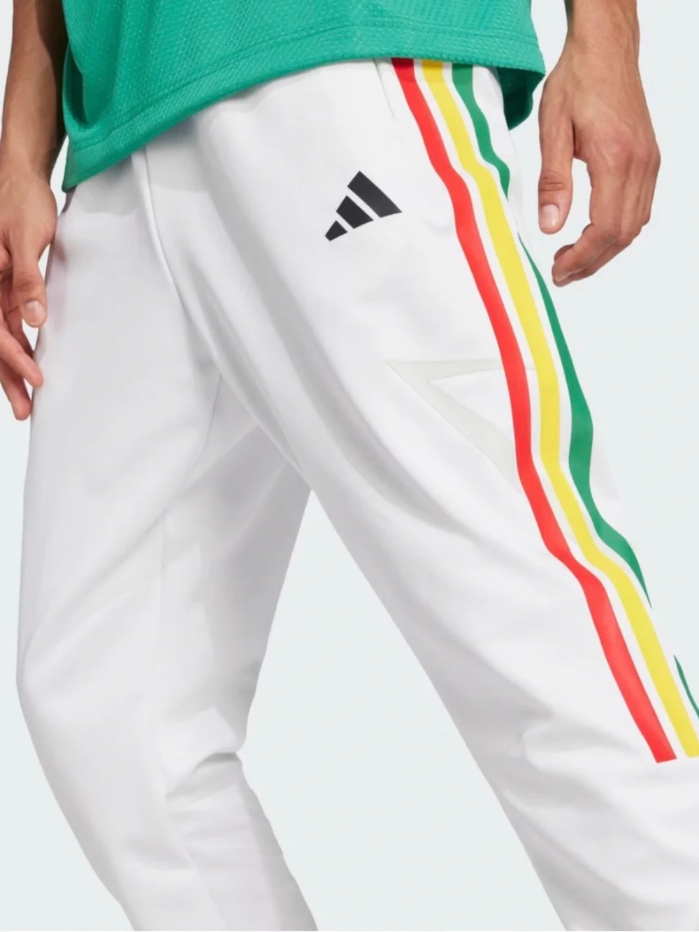ADIDAS House of Tiro Nations Pack Pants White,red,gold,green Men’s sz L NEW!